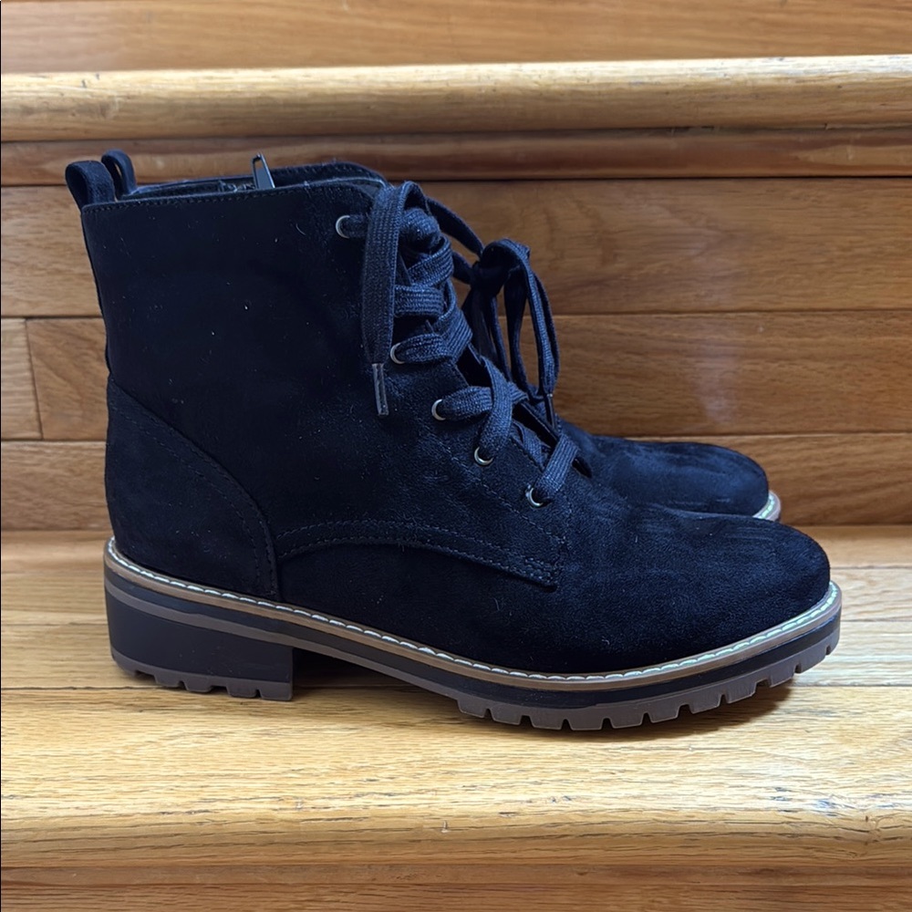 NEW KENSIE Women’s Black Boots Size 8.5 Lightweight With Padded Lining